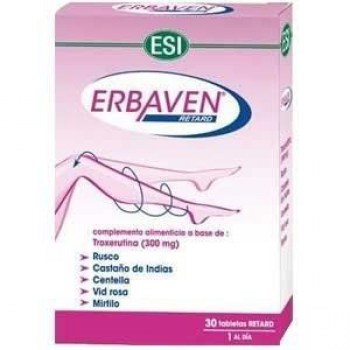 Erbaven-Retard-Piernas cansadas 30 tabletas